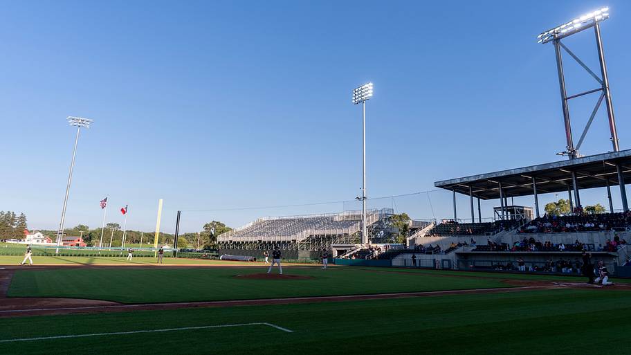 Is this heaven? No, it's an Iowa baseball game against the Kansas Jayhawks