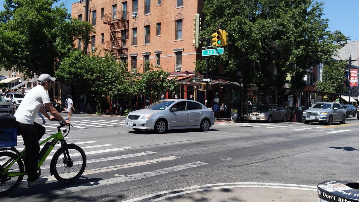 Photo of street intersection.