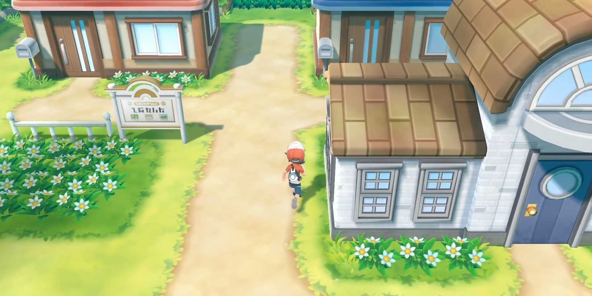 Pallet Town in Pokemon Let's Go Eevee