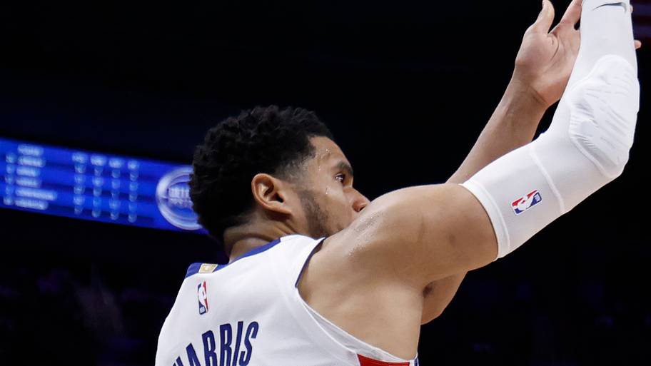 Detroit Pistons forward Tobias Harris (12) shoots in the second half against the Orlando Magic during game seven.