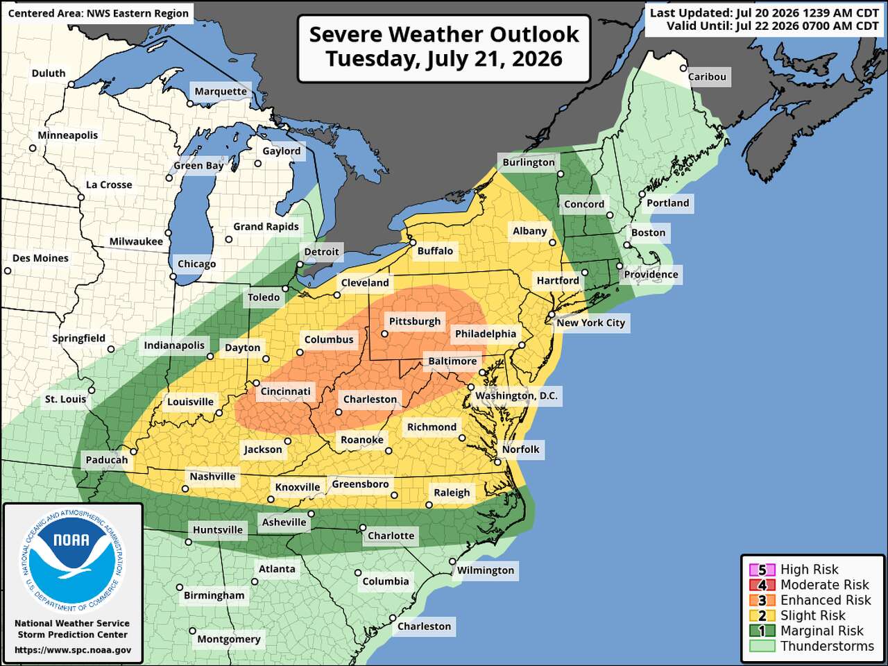 Severe thunderstorms may bring heavy rain, strong winds to Connecticut Tuesday. Here's the timeline