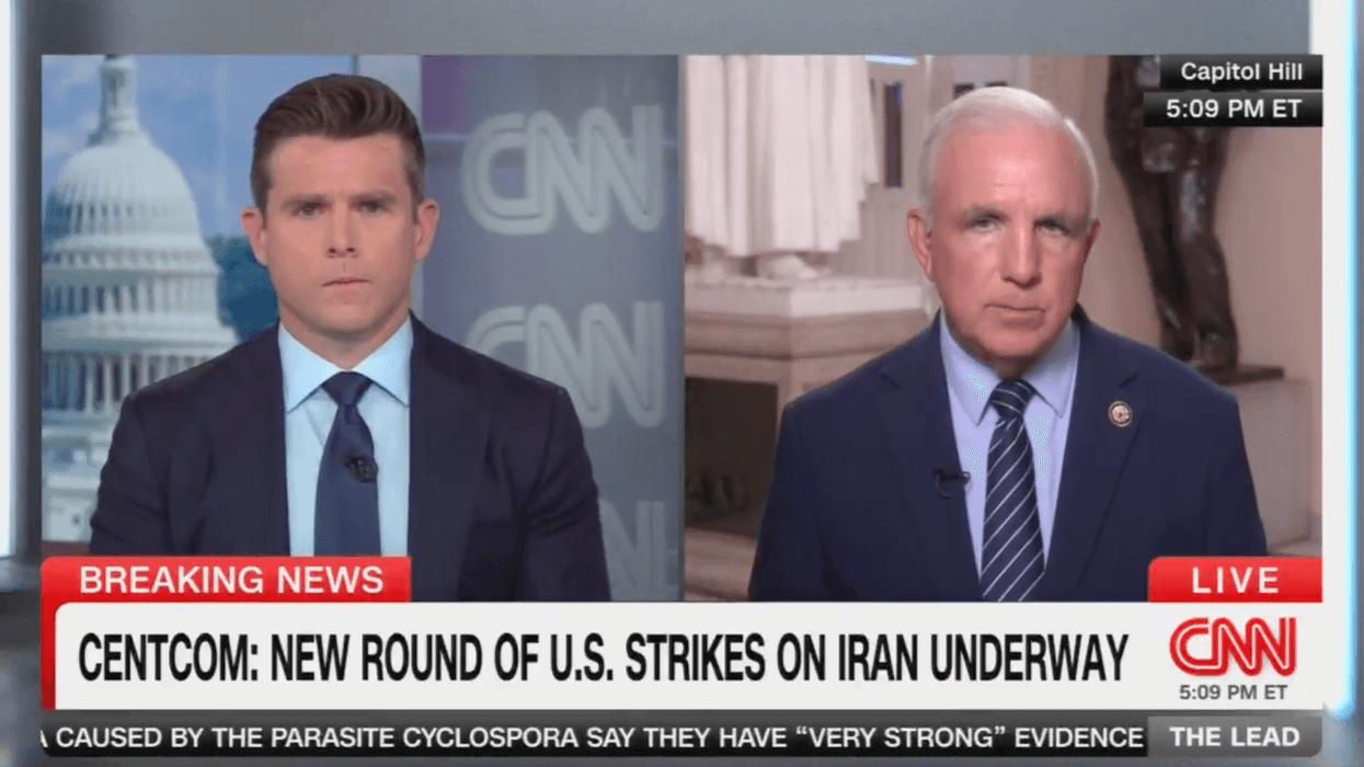Rep. Carlos Gimenez (R-FL) commented about troop fatalities in the Iran war during an on-air interview with CNN anchor Phil Mattingly on Monday. (CNN/Screenshot)