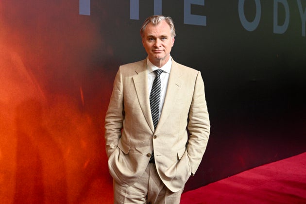 Christopher Nolan attends “The Odyssey” premiere on July 11, 2026 in Mumbai, India.