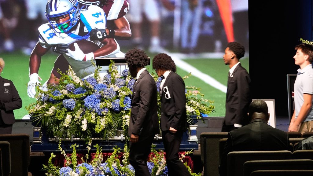 Nolan Wells' grieving parents speak at his funeral