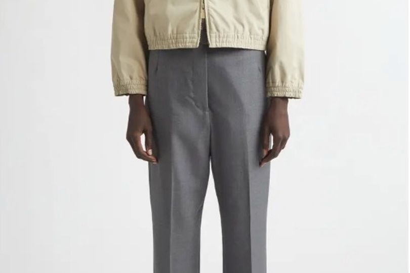 Front side of the designer jacket Melania won at the World Cup