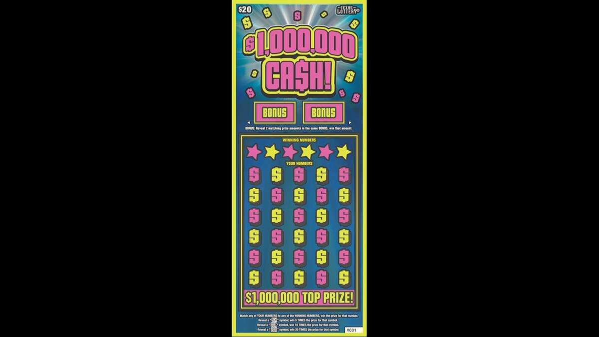 $1 million winning lottery ticket claimed by North Texas resident