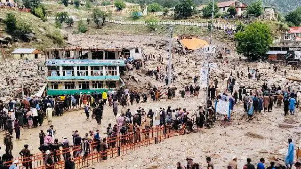 Parun, the capital of the Nuristan province, suffered the brunt of the damage from the recent flash floods