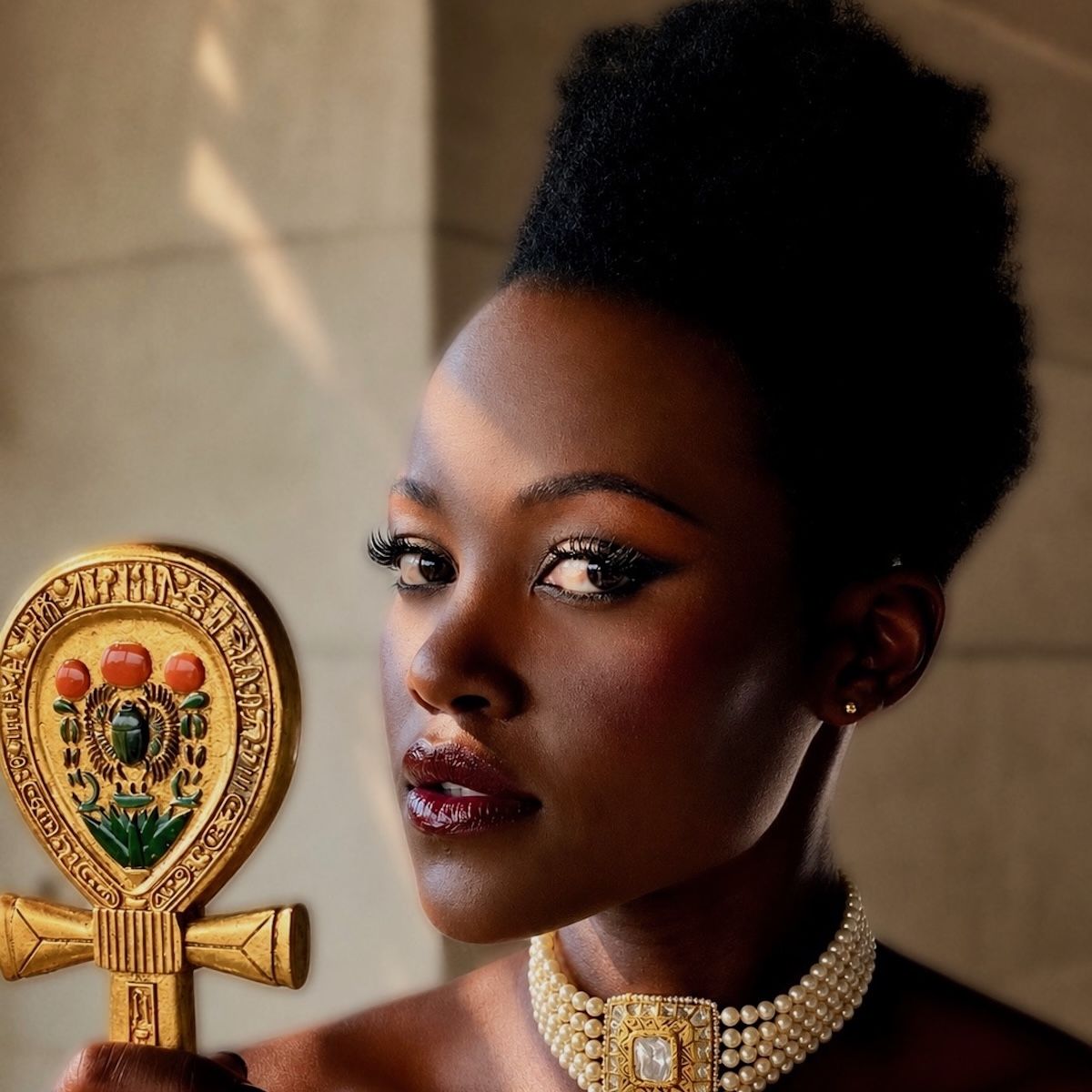 An exclusive download on Lupita Nyong'o's The Odyssey premiere looks