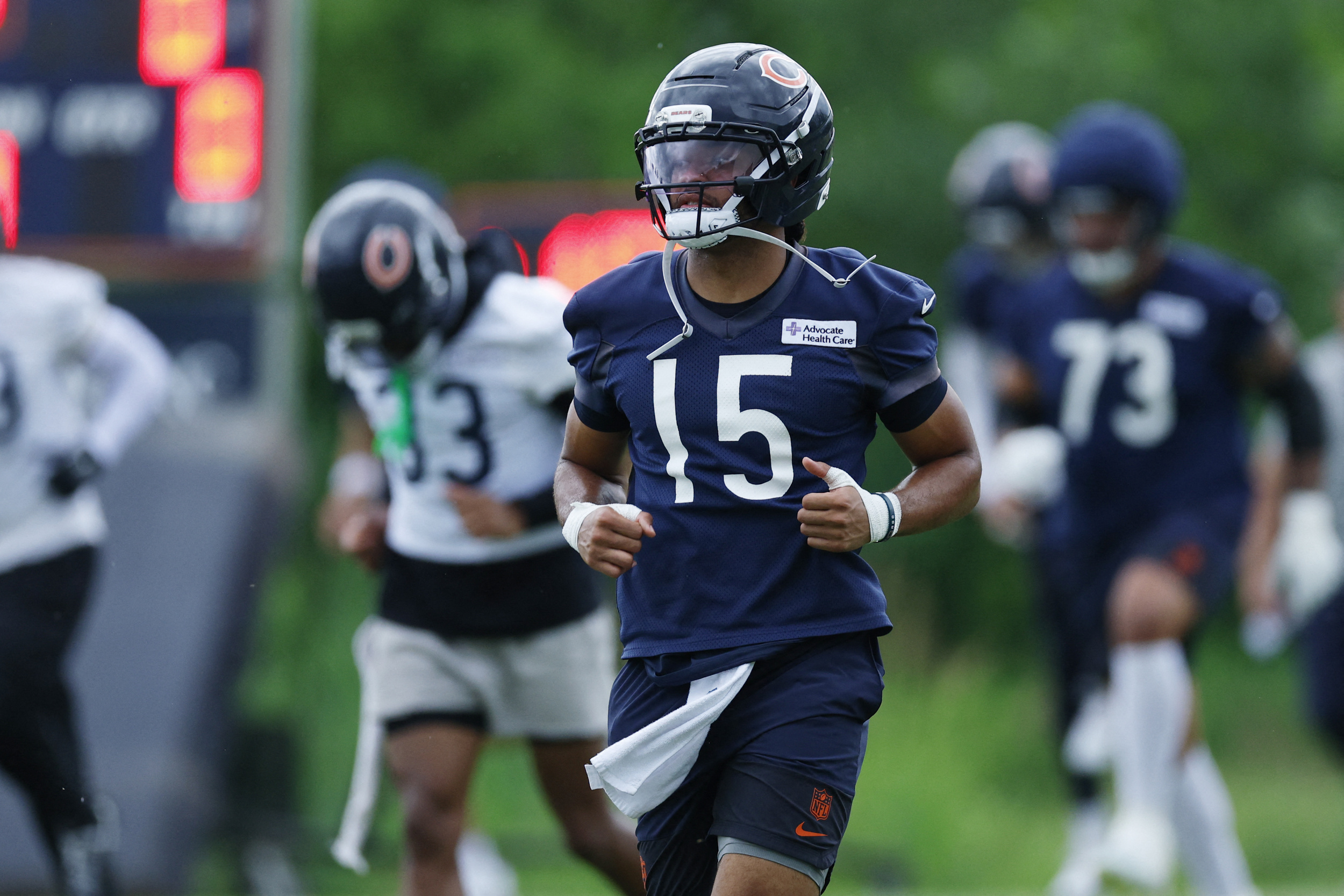 Bears WR Rome Odunze adjusting to 'new normal' after foot injury