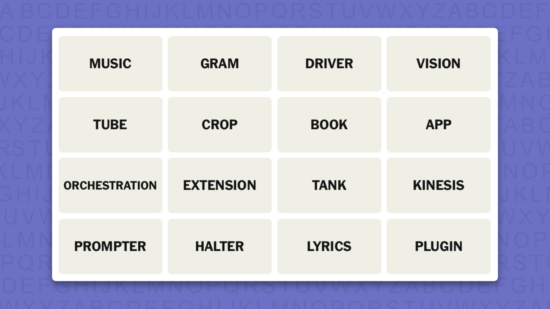 NYT Connections hints for game 1136 on a purple background