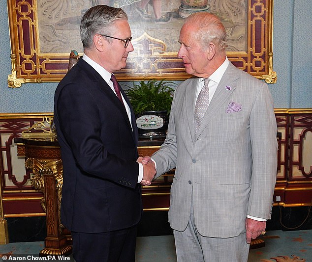 Keir Starmer's resignation as Prime Minister was accepted by the King at an audience in Buckingham Palace