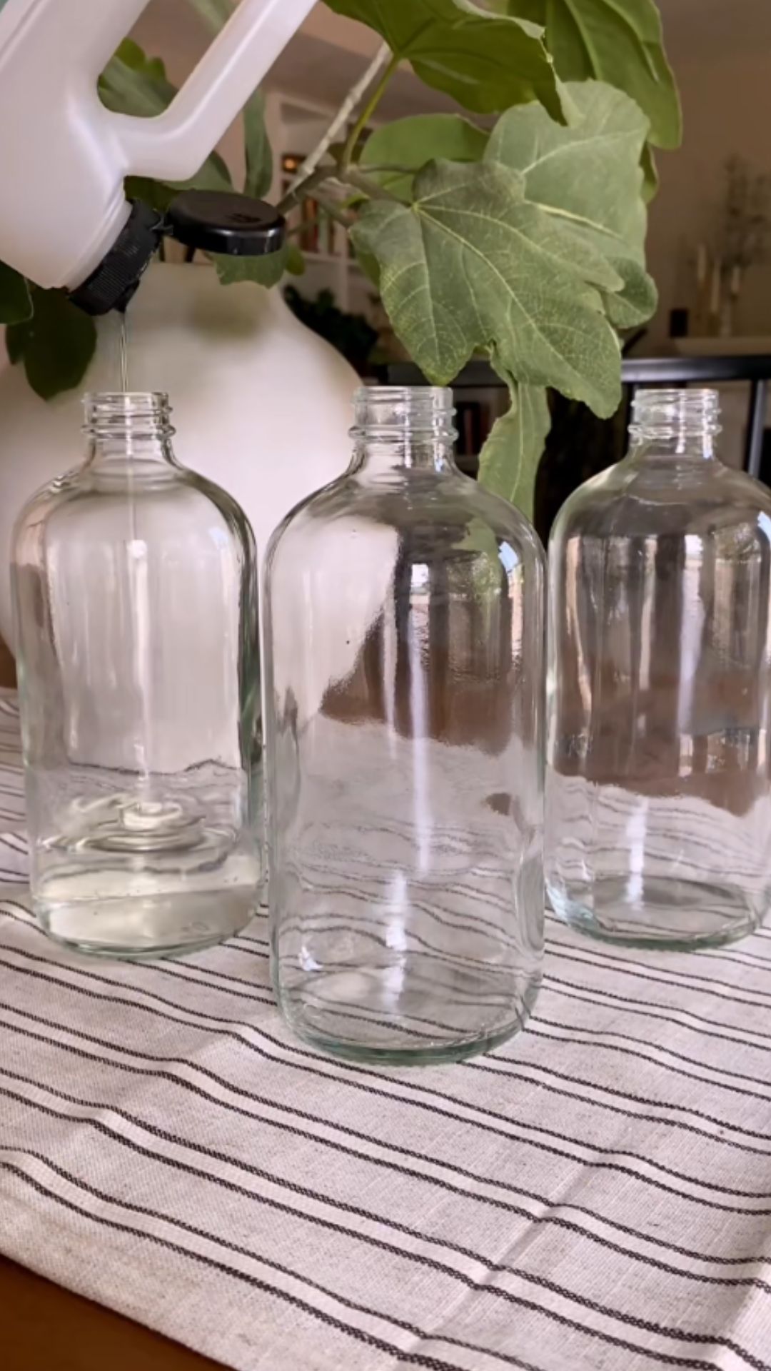 Stylish shower organization ideas with matching bottle labels