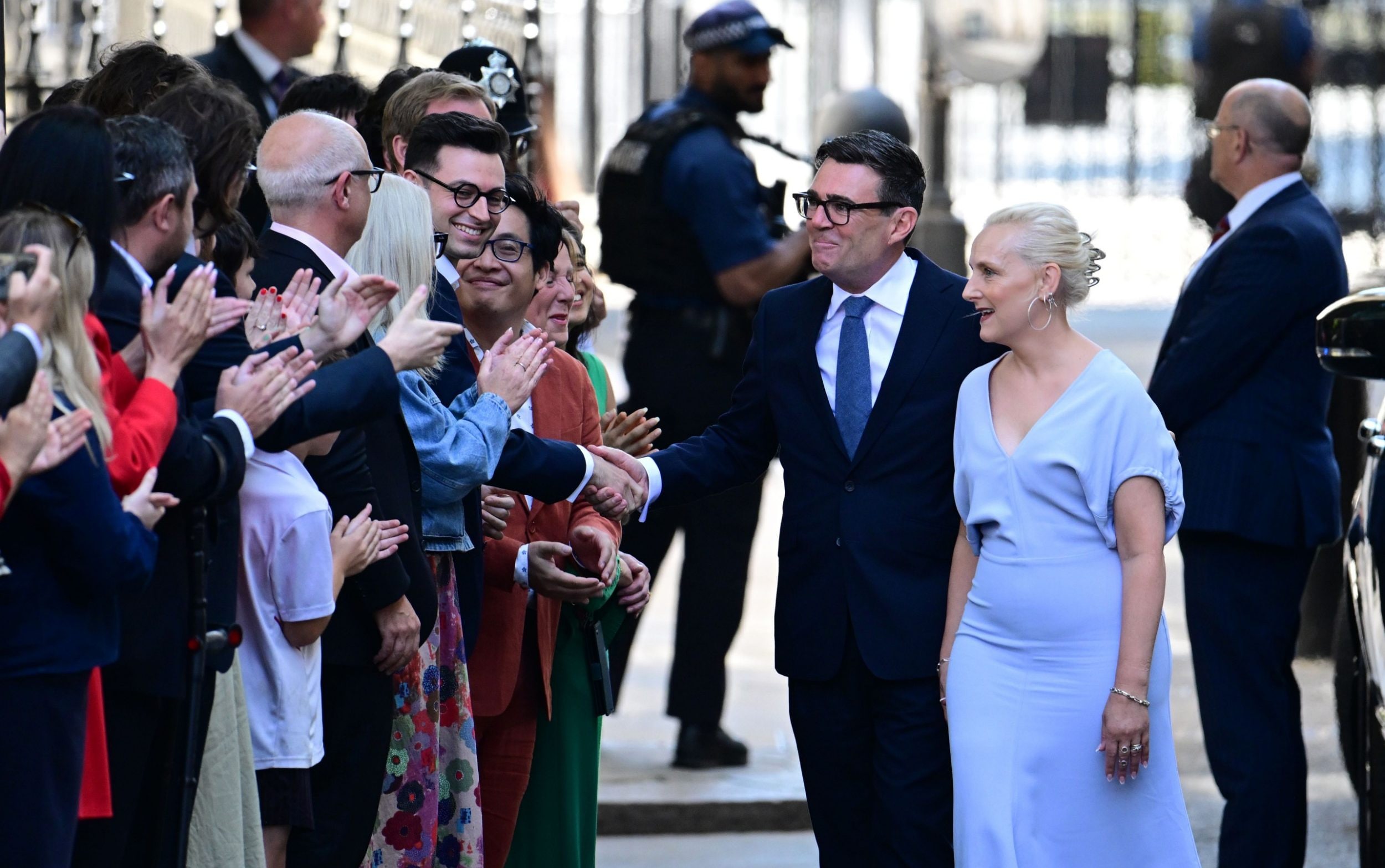 Andy Burnham and his wife