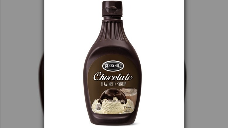 Berryhill Chocolate Syrup on a white background