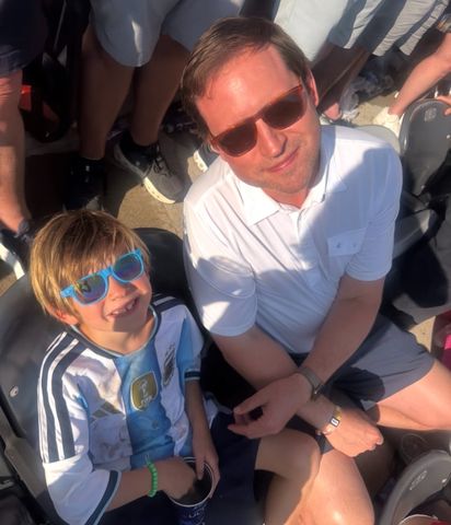 Jenna Bush Hager's son Hal and husband Henry Hager at World Cup Final 2026 on July 19
