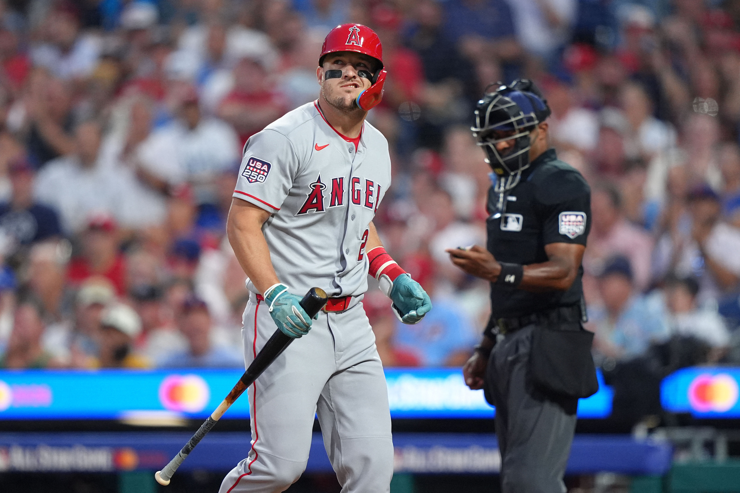 Los Angeles Angels center fielder Mike Trout.