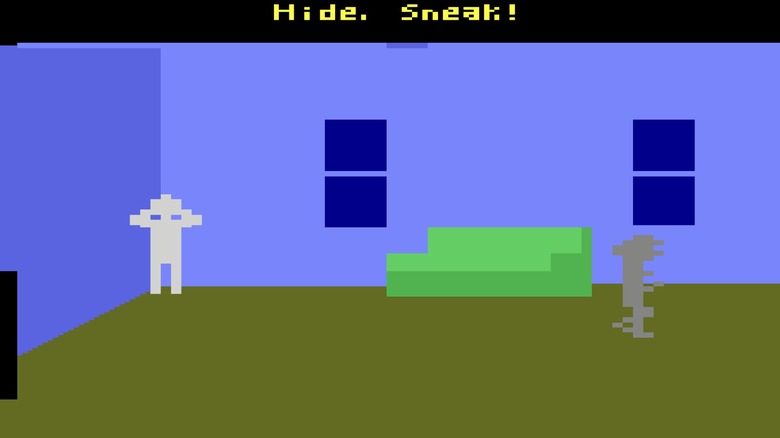 One player hiding from another in Sneak 'N Peek