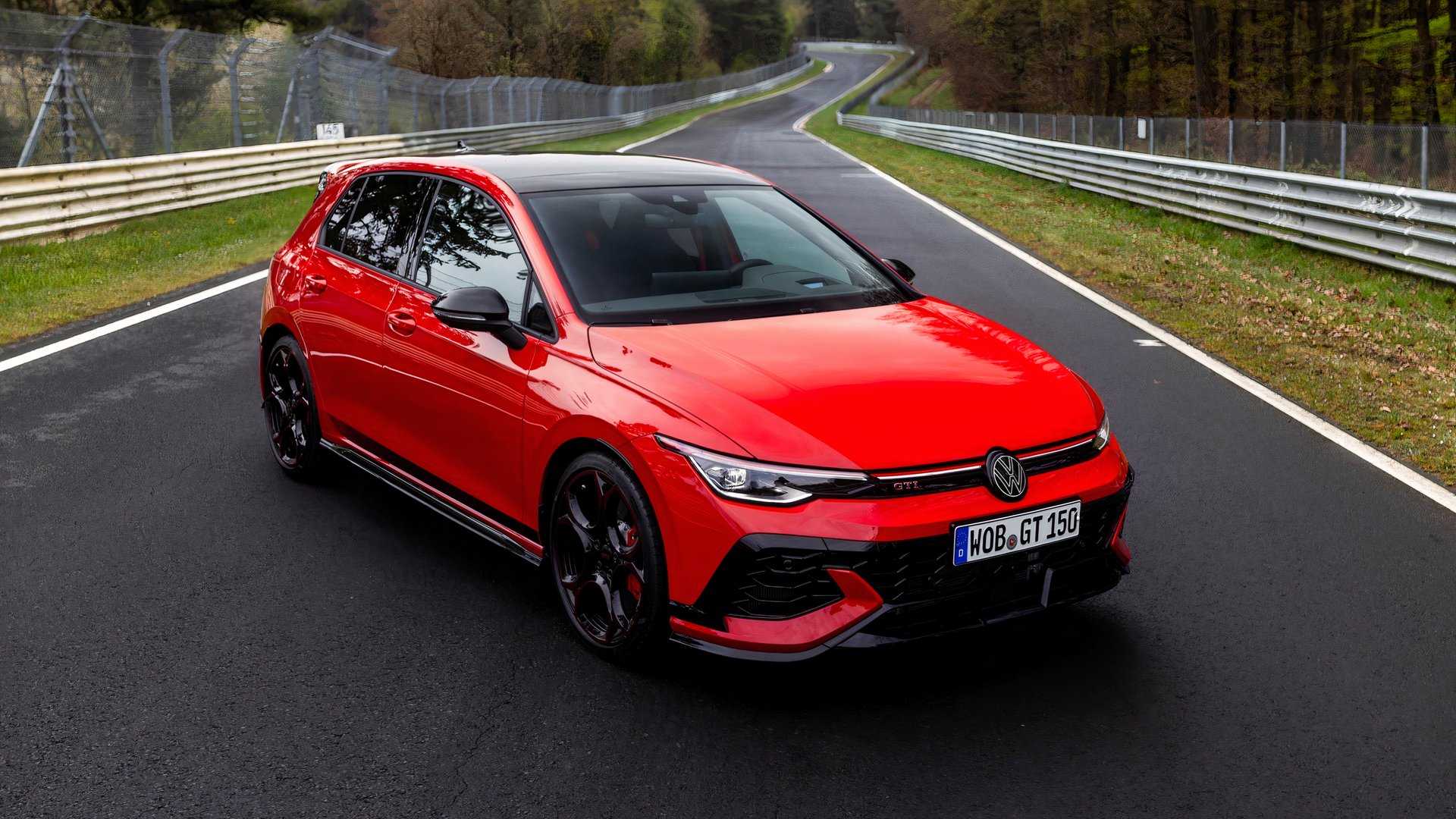 2026 VW Golf GTI Edition 50 front three-quarter view