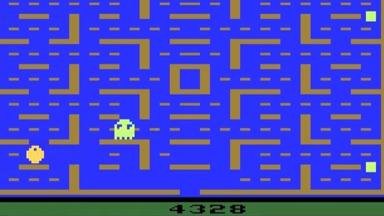 Atari Pac-Man being chased by ghost