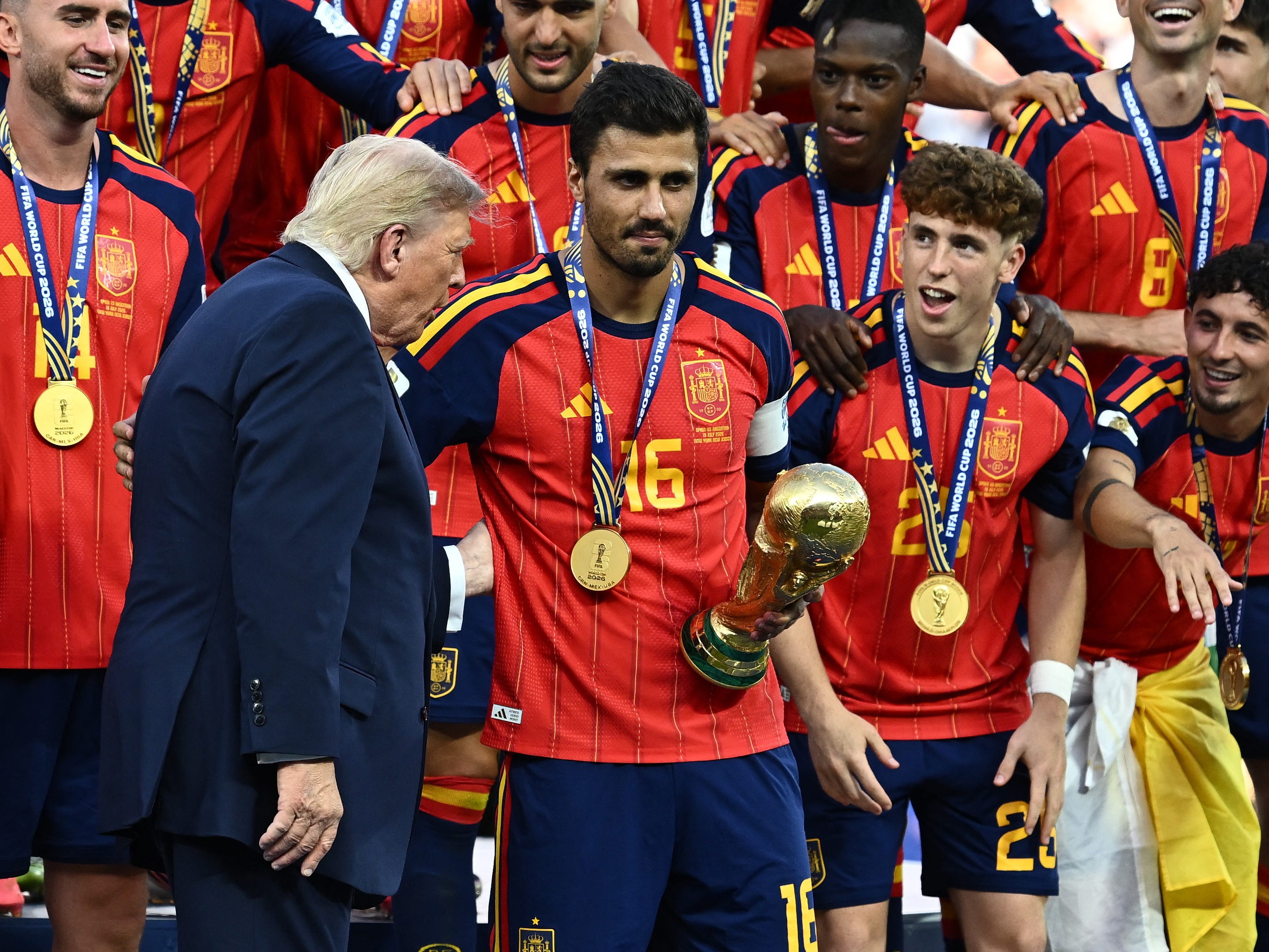 Trump's height questioned after viral FIFA clip