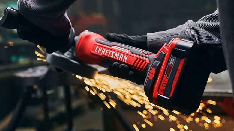 using Craftsman angle grinder