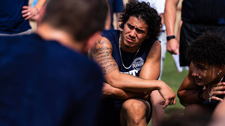 Penn State Nittany Lions linebacker Tony Rojas during the 23rd annual Lift for Life at Holuba Hall.
