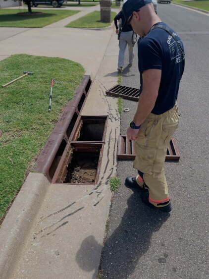 Oklahoma City firefighters rescue dog trapped in storm drain