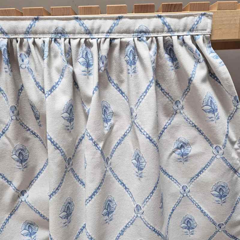 French trelis sink skirt, for bathroom, utility skirt, vanity shelf skirt, self adhesive sink skirt, stripes curtains