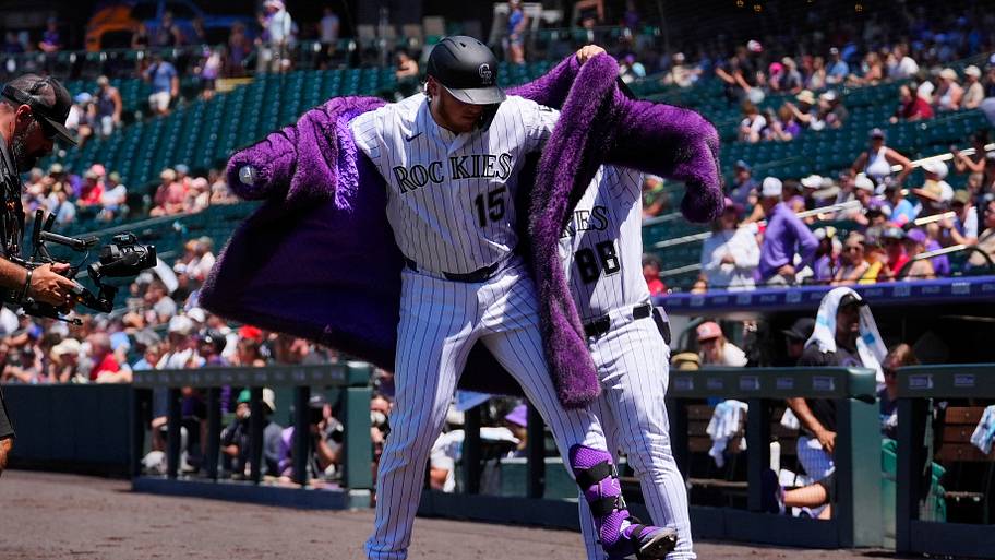 Colorado Rockies catcher Hunter Goodman.
