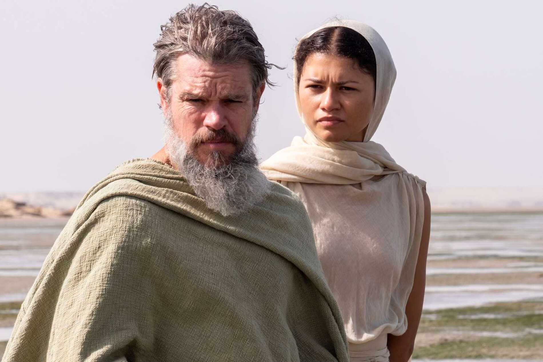 Matt Damon and Zendaya in The Odyssey