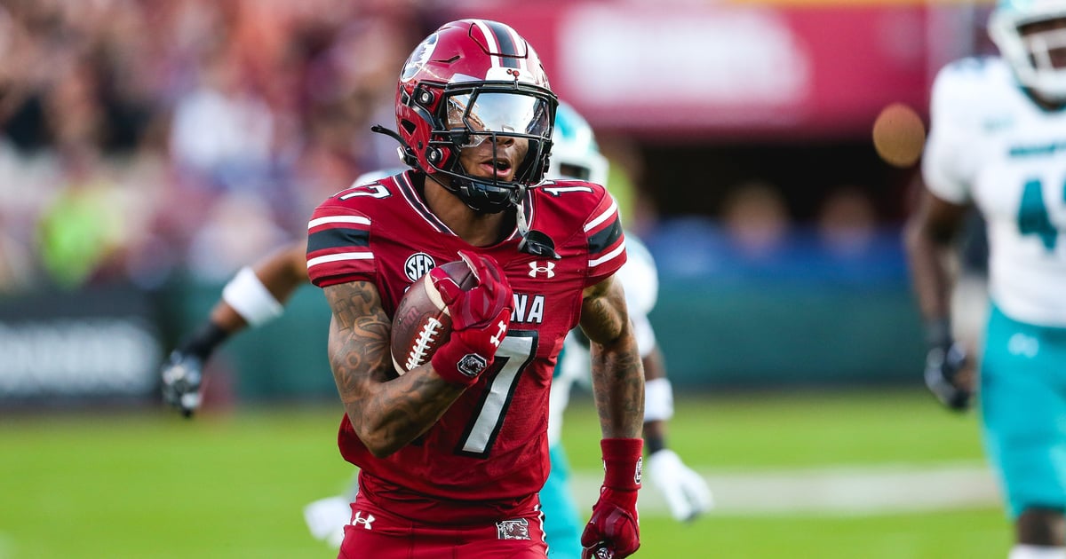 South Carolina receiver Jayden Sellers (Photo by Katie Dugan/GamecockCentral)