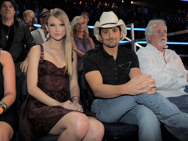Taylor Swift and Brad Paisley attend the 2010 CMT Music Awards.