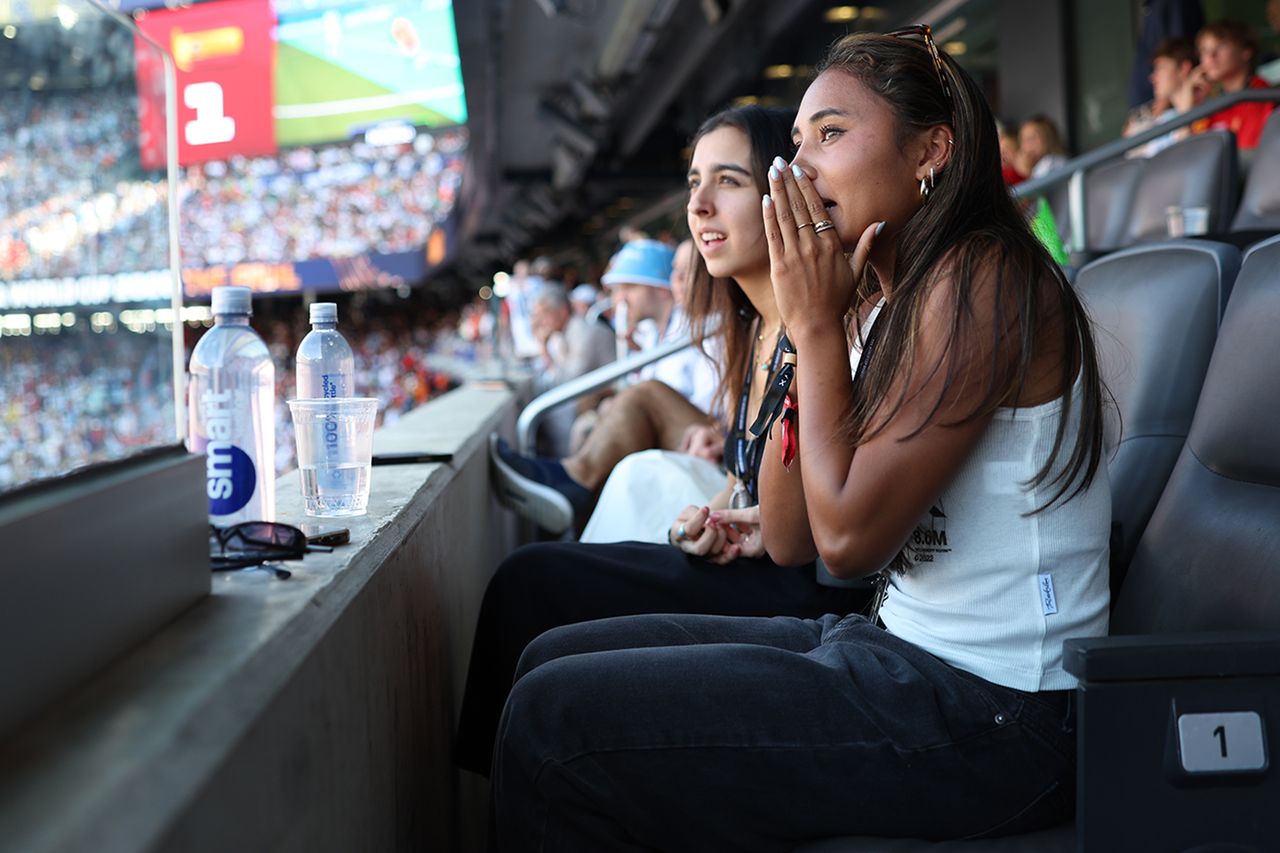Unilever's Dove brand Hospitality guest Alyssa Thompson during the FIFA World Cup 2026 Final match between Spain and Argentina at New York New Jersey Stadium on July 19, 2026 in East Rutherford, New Jersey.