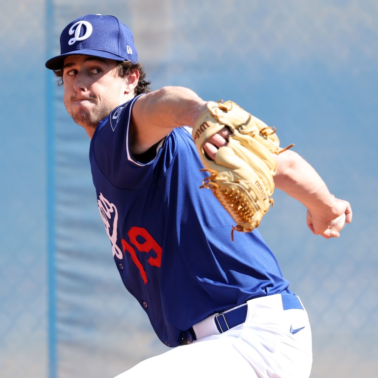Nick Frasso #79 of the Los Angeles Dodgers