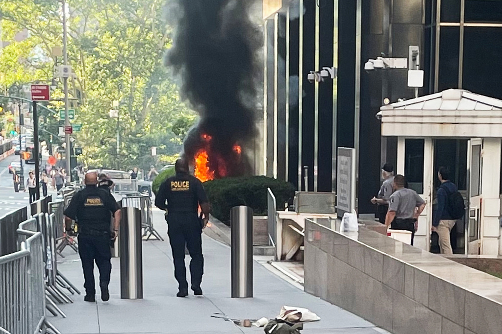 Ex-soldier started a fire and fired a pellet gun outside a New York ...