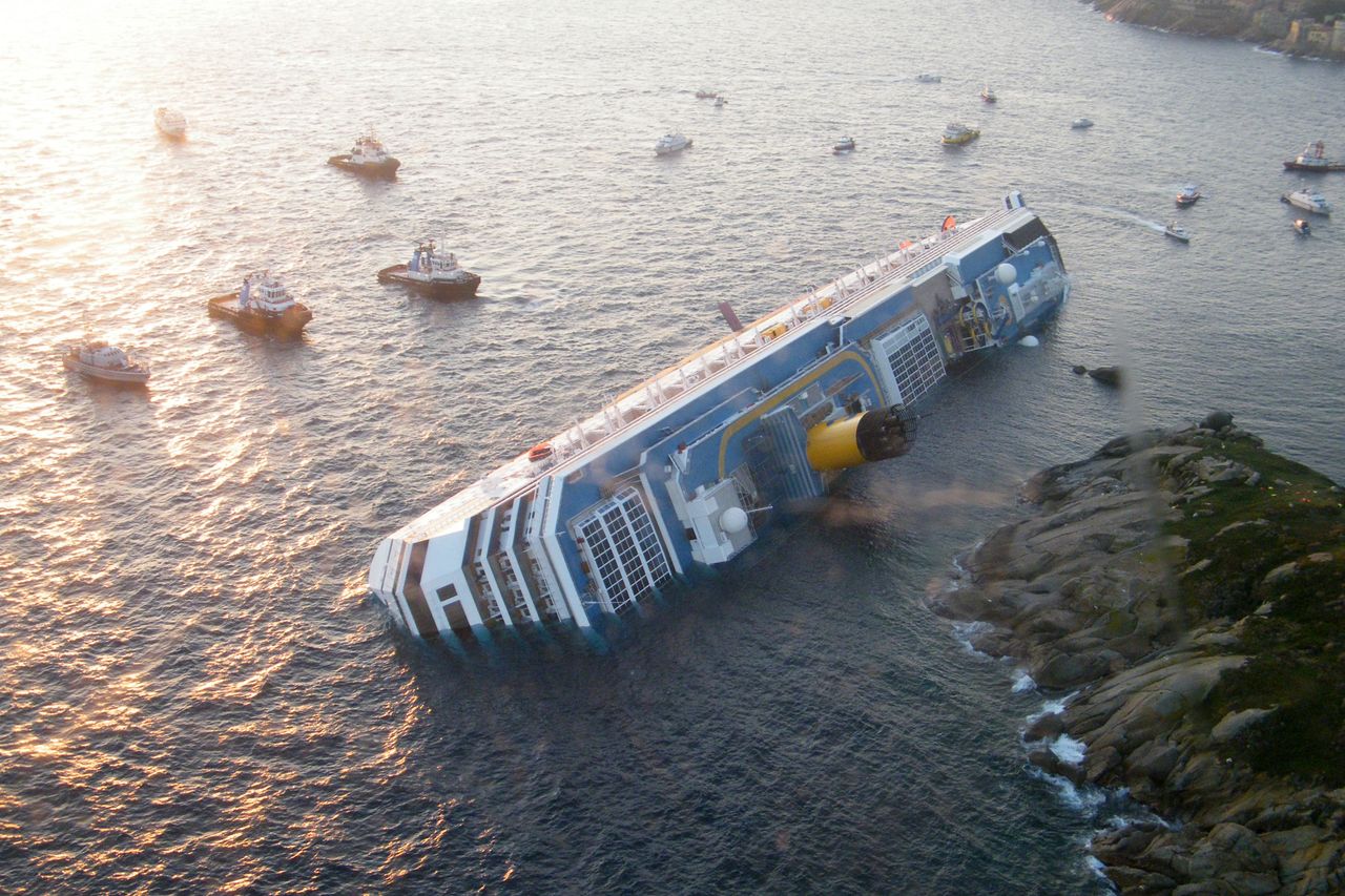 The cruise ship 'Costa Concordia'