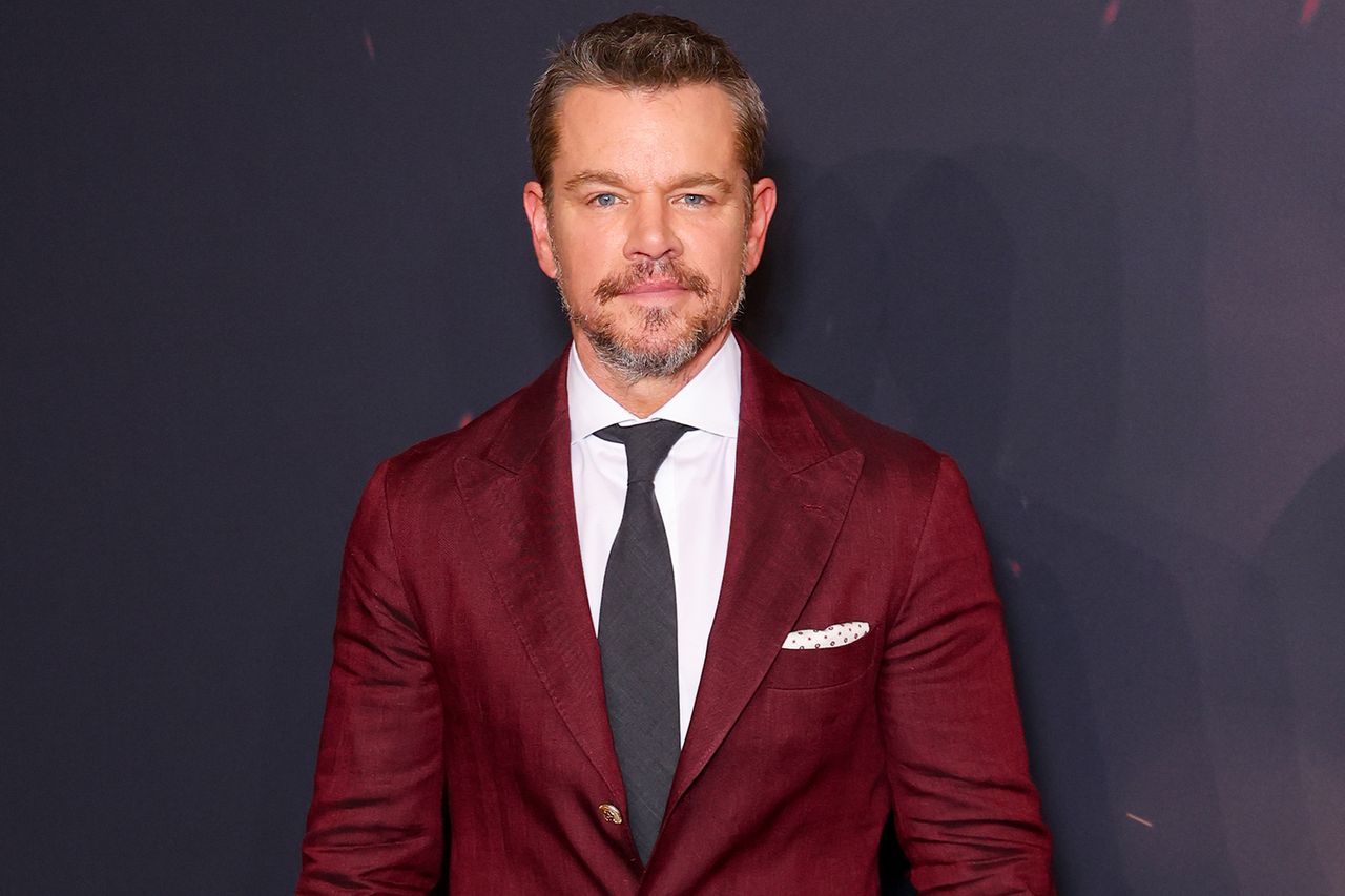 Matt Damon at 'The Odyssey' Paris premiere in July 2026