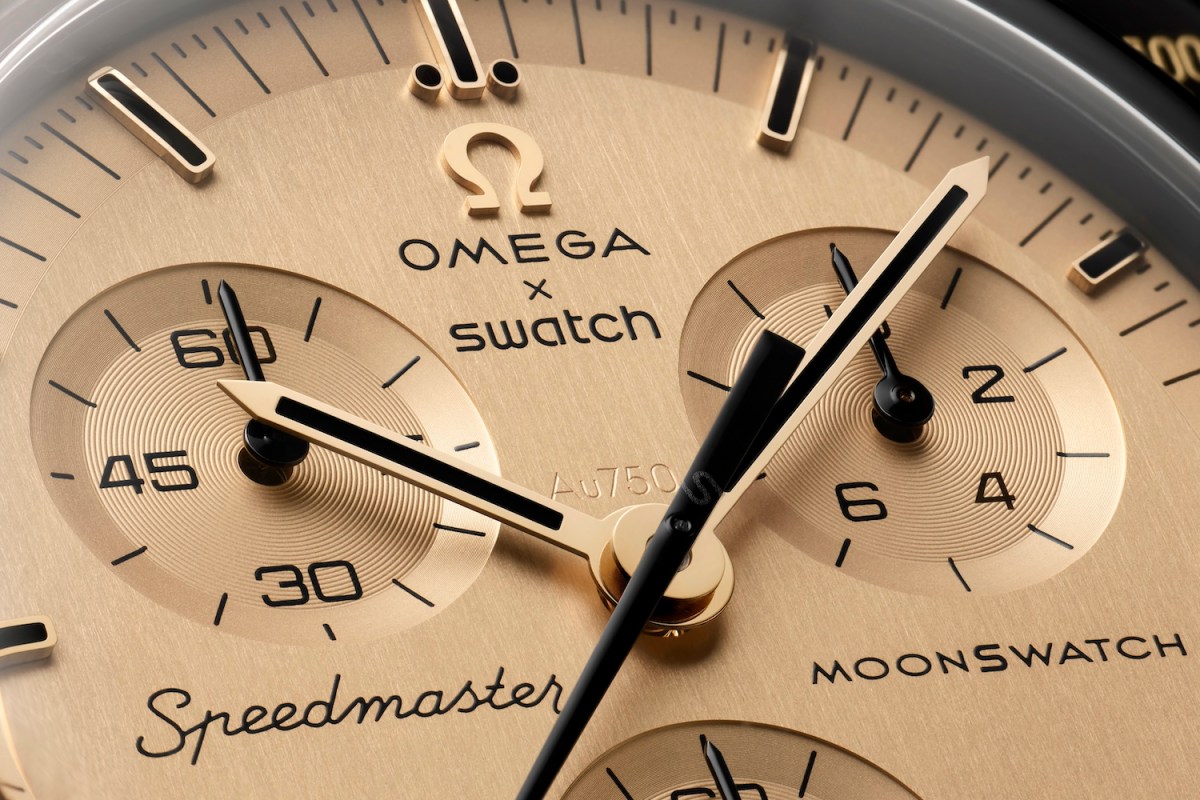 The new MoonSwatch is literally worth its weight in gold