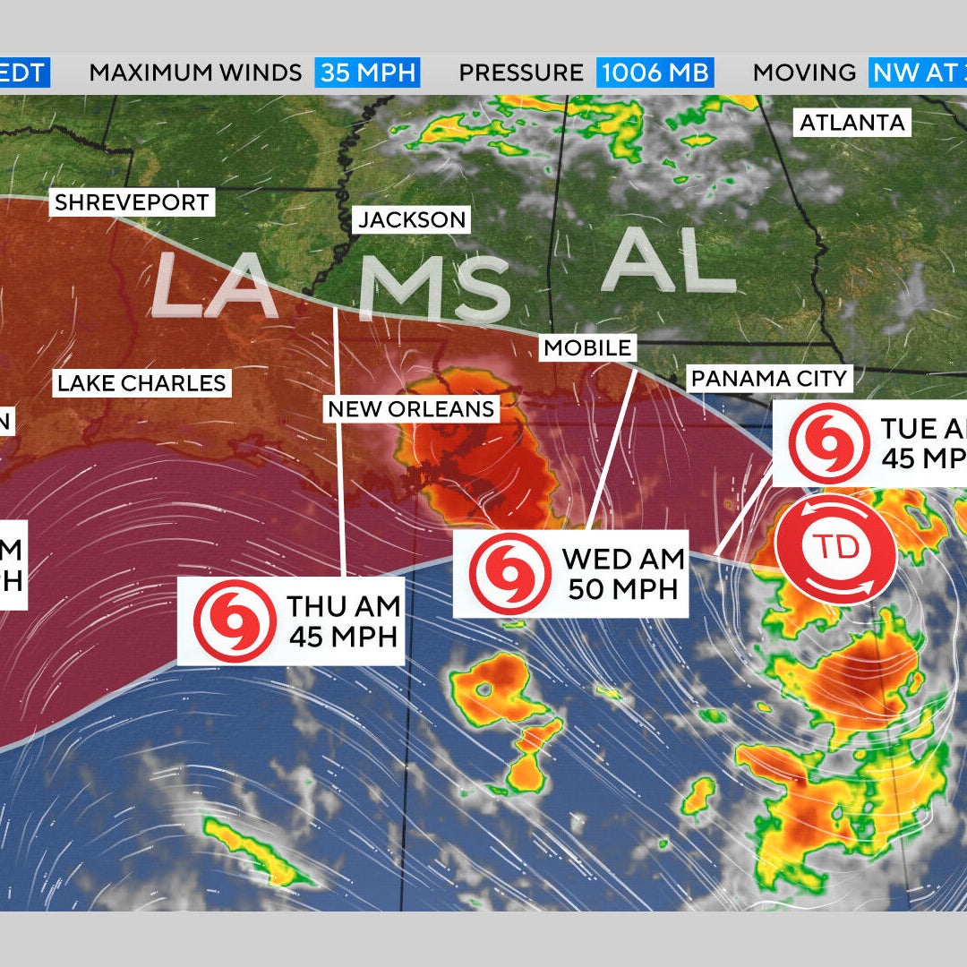 Tropical storm Bertha forms, threatening Gulf Coast. See forecast path