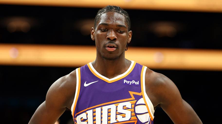 Phoenix Suns forward Rasheer Fleming (20) against the Brooklyn Nets at Mortgage Matchup Center