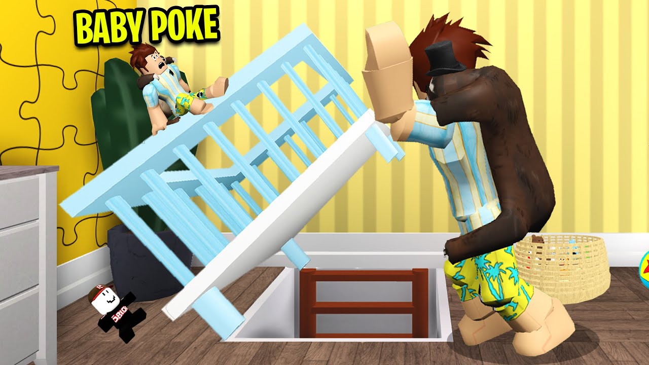 I snuck into Baby Poke's secret underground home in Roblox