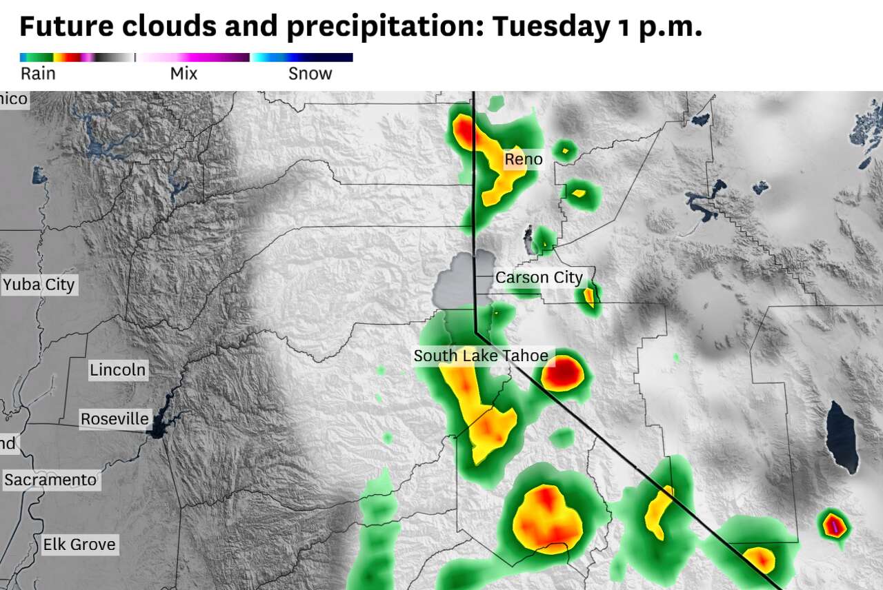 Tahoe could see flash flooding this week as tropical moisture arrives