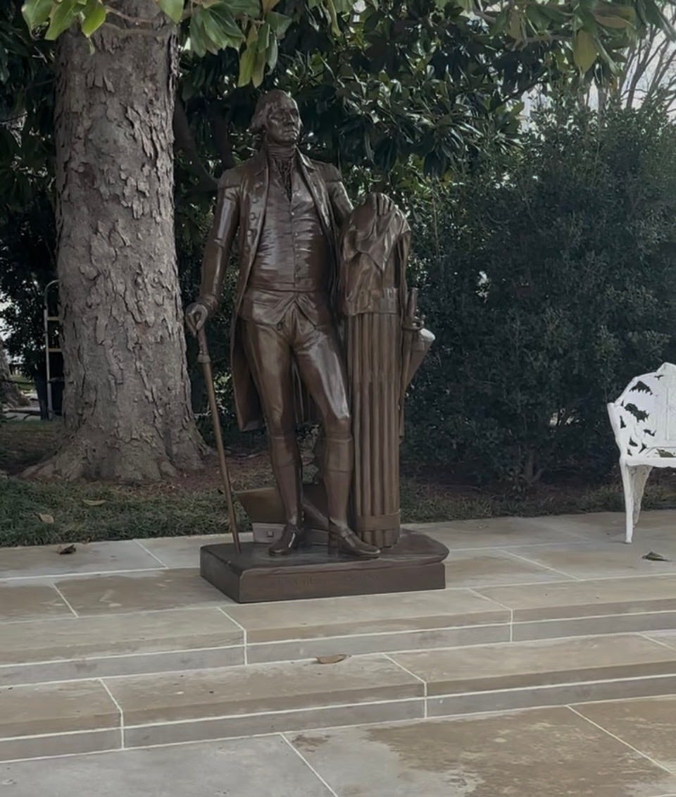 New White House Rose Garden statue created by Trump sculptor