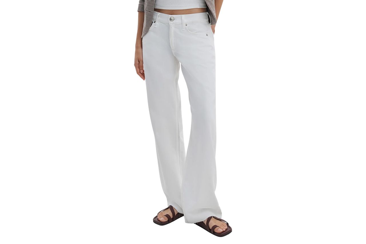 Nordstrom rag & bone Cam Featherweight Low Rise Relaxed Straight Leg Jeans