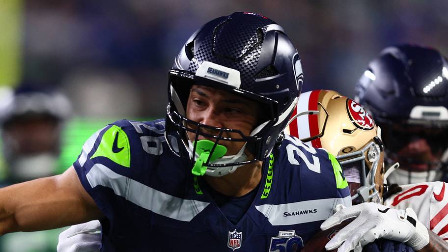 Zach Charbonnet in the NFC Divisional Round game versus the San Francisco 49ers.