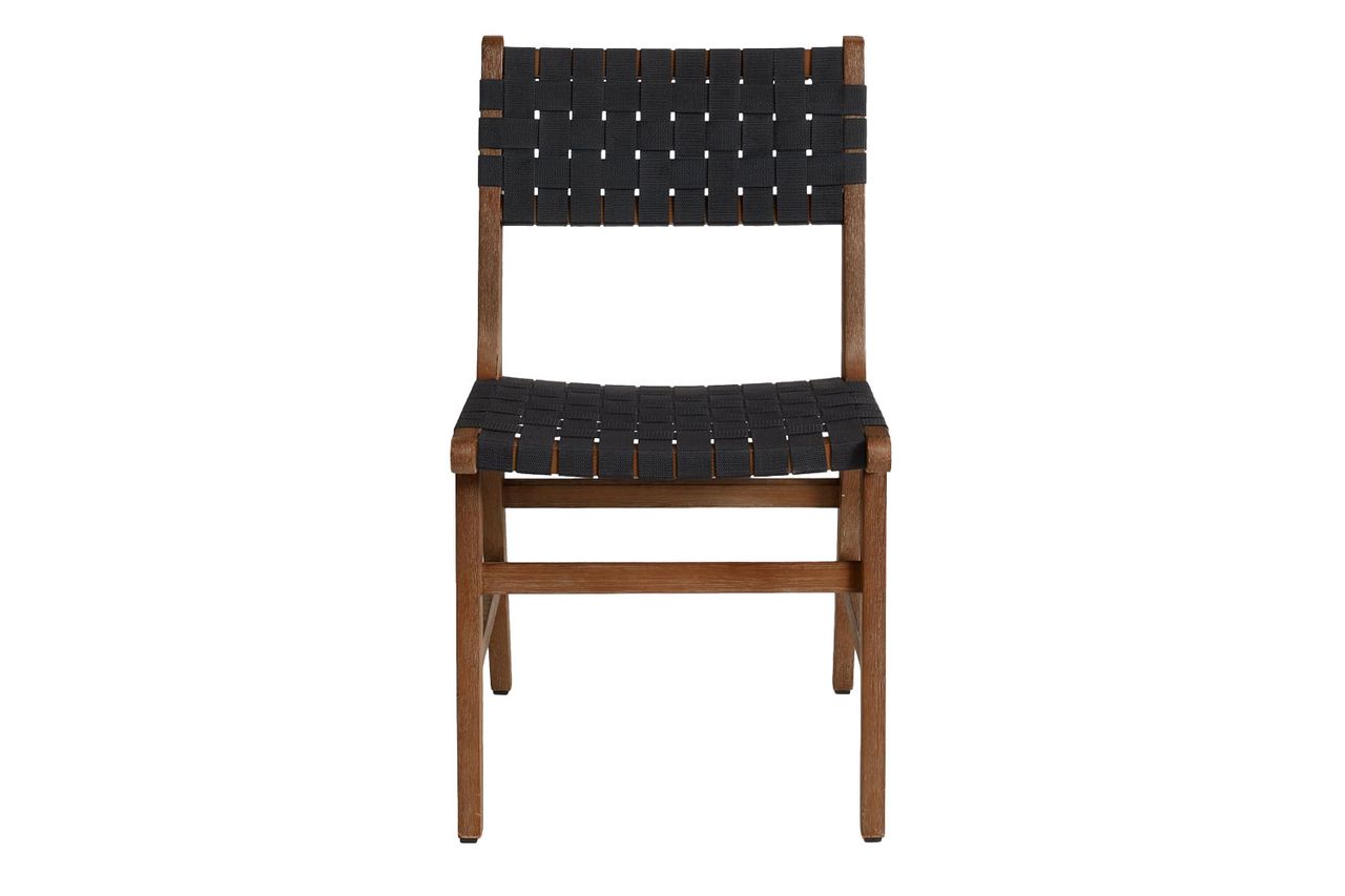 Pottery Barn Open Box: Abbott Acacia Woven Outdoor Dining Chair