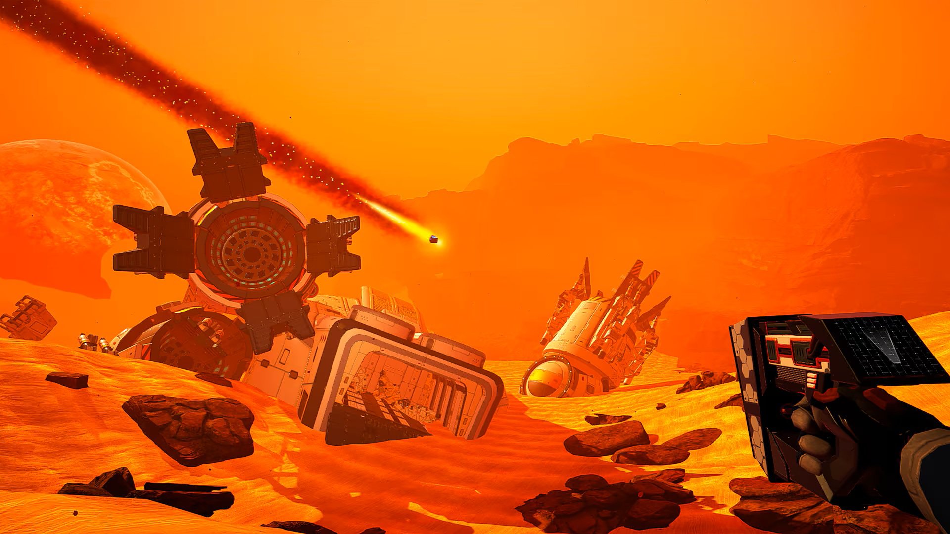 The Planet Crafter screenshot of an alien planet