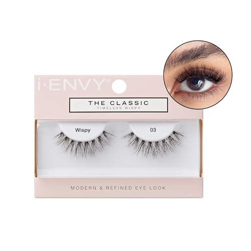 I-Envy the Classic – Timeless Wispy Lash Extension, Modern & Redefined Eye Look, Lightweight Undetectable Clear Band for Natural Look (03)
