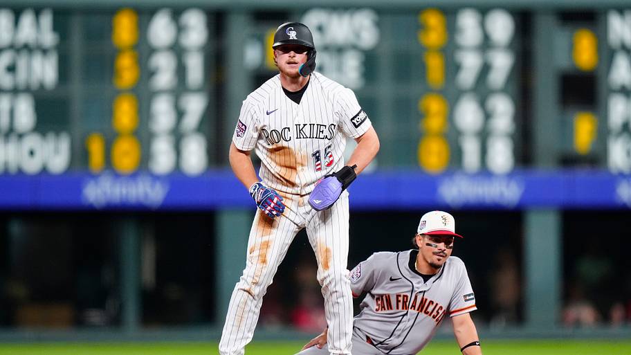 Colorado Rockies catcher Hunter Goodman.