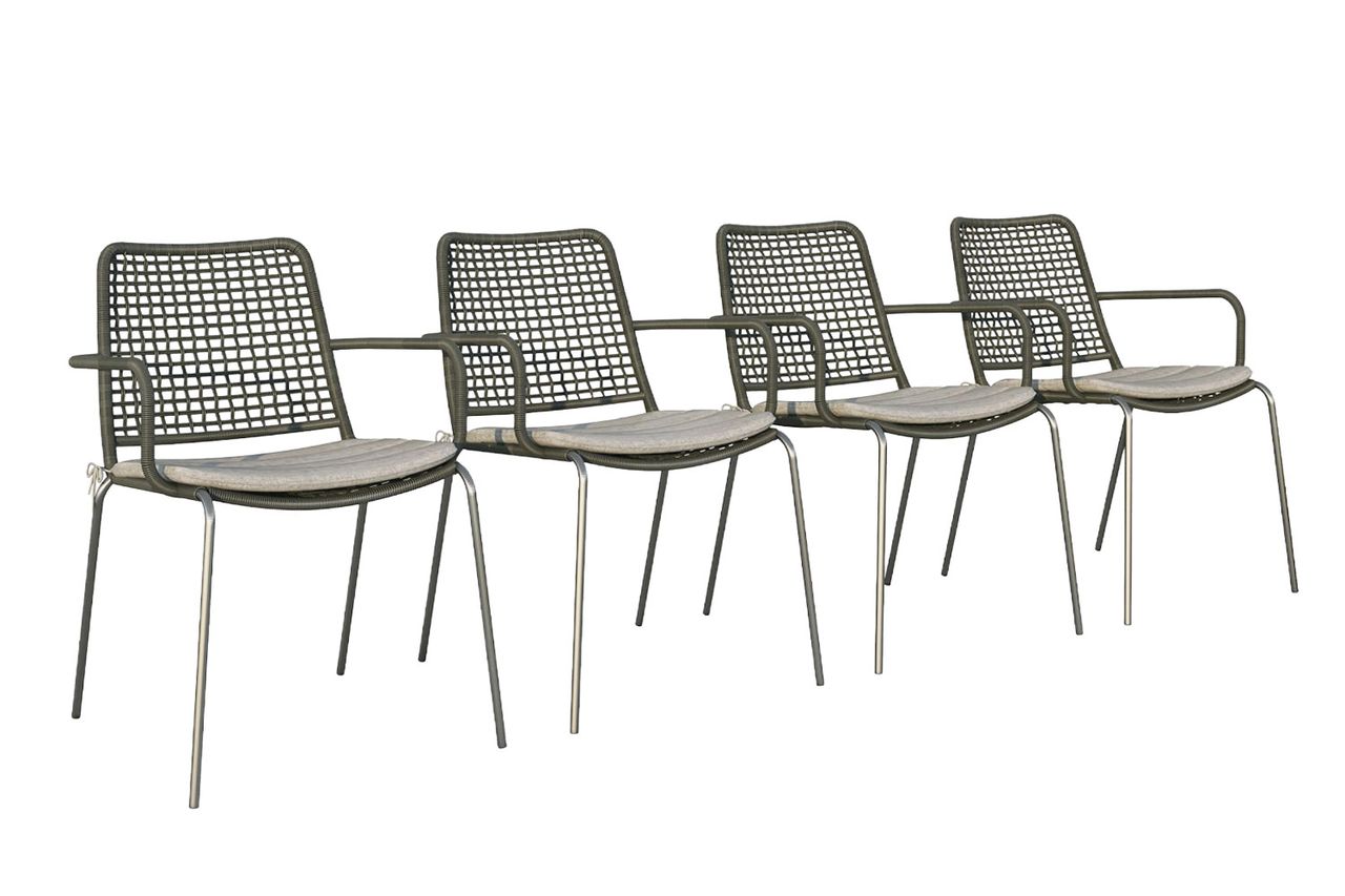 Pottery Barn Open Box: Dalhousie Rope Outdoor Dining Armchairs